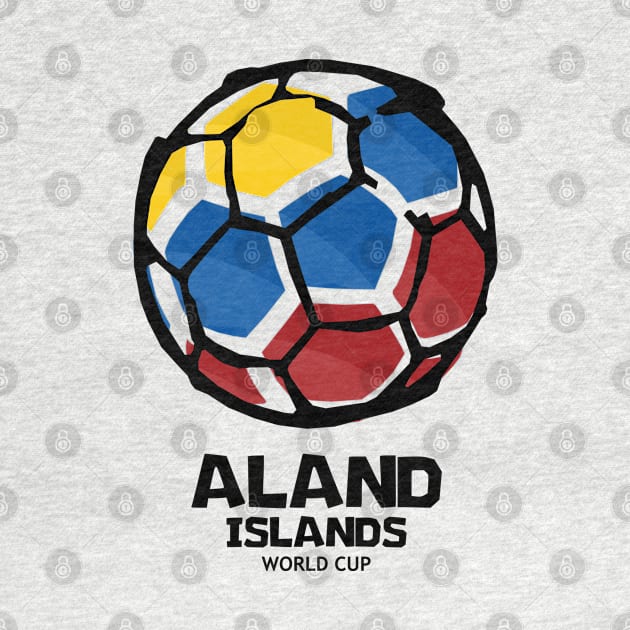 Aland Football Country Flag by KewaleeTee